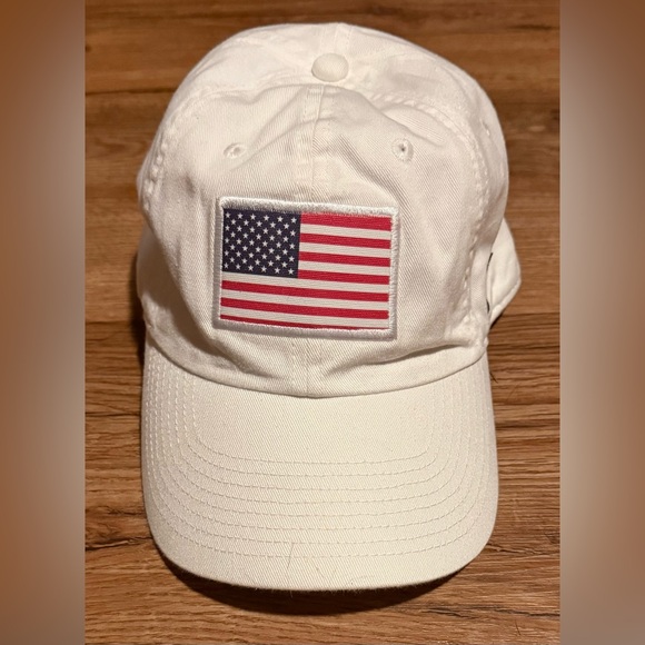 Nike 1 Size Team USA Flag White Strap Back Mens Hat - Picture 1 of 5